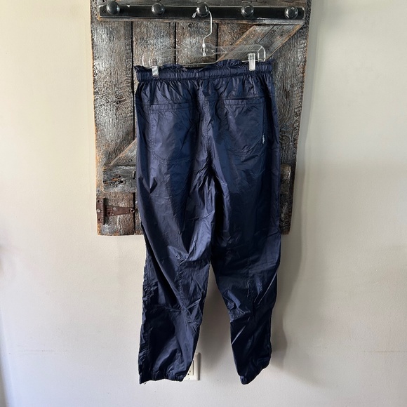 Free Movement Thin Pants with Side Zippers at the Ankles Navy Blue - Picture 2 of 4